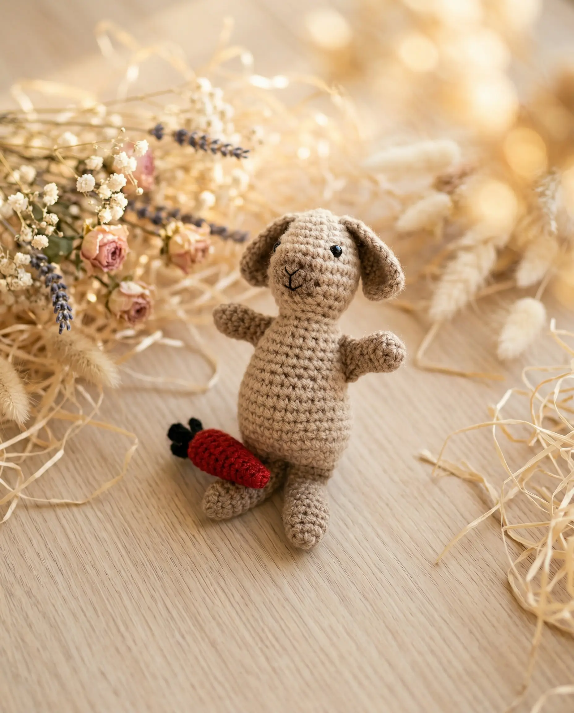 Nyuszi horgolt figura